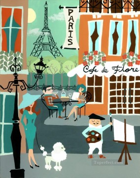  callejeras Pintura - escenas callejeras en París 80